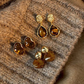 メタル×ストーンニュアンスピアス