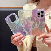 オーロラフェザースマホケース