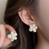 フラワーボリュームパールピアス