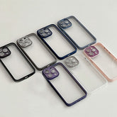 カメラビジューデザインクリアスマホケース