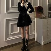 レトロウエストAラインミニワンピース